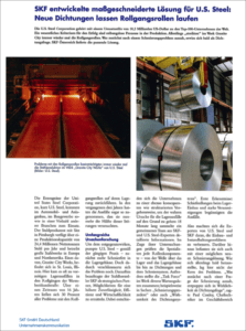 SKF entwickelte maßgeschneiderte Lösung für U.S. Steel - Cover